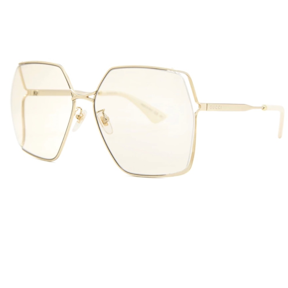 Gucci GG0817S Gold Frame/Gold Lens Sunglasses